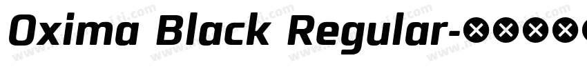 Oxima Black Regular字体转换